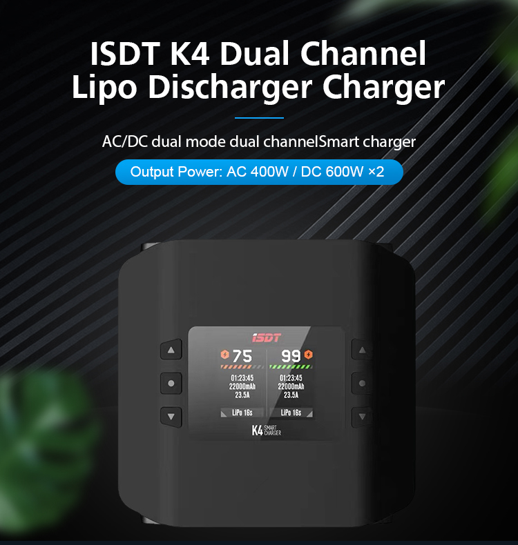 Carregador Inteligente de Cana - Isdt K4 Dual Lipo Charger avaliação e preço