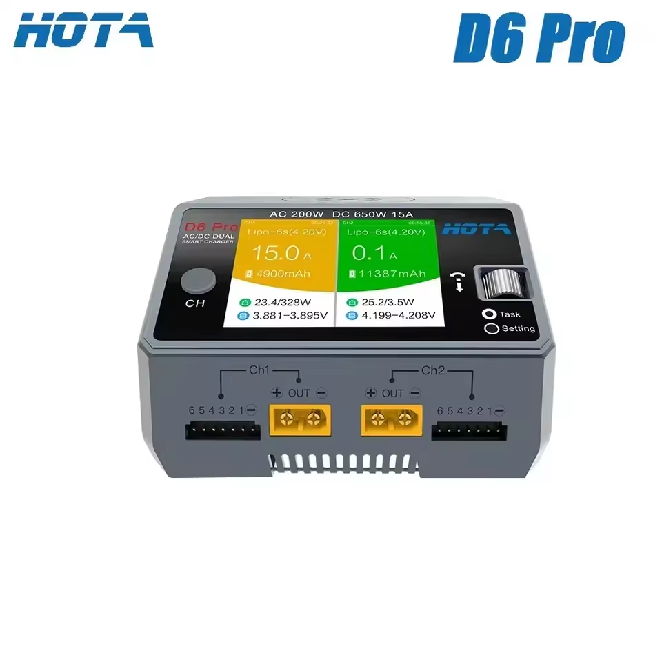 Carregador original HOTA D6 Pr - Hota D6 Pro Dual Lipo Charger avaliação e preço