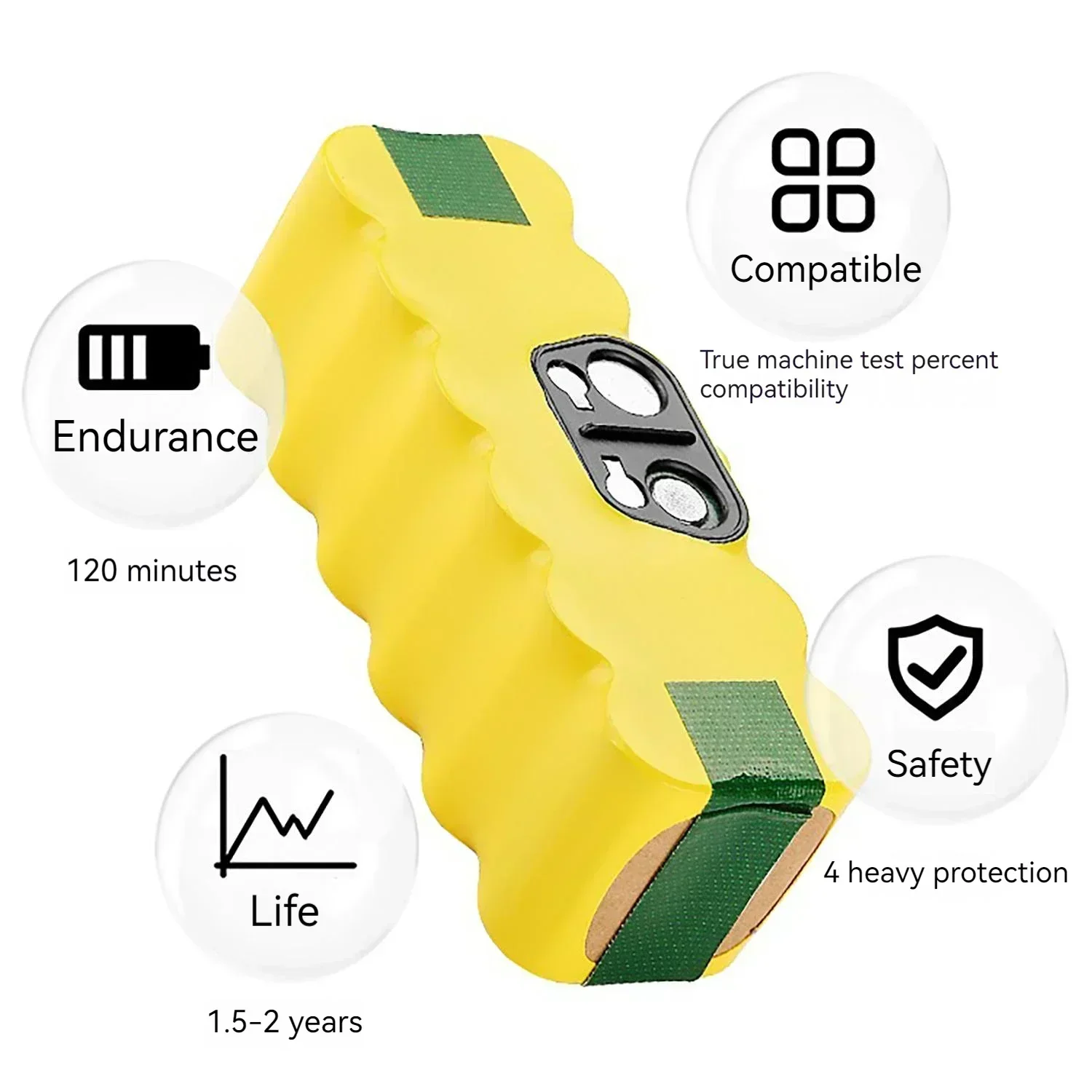 Bateria de aspirador de pó rob - 4S Lipo Battery 14.8V 6000Mah avaliação e preço