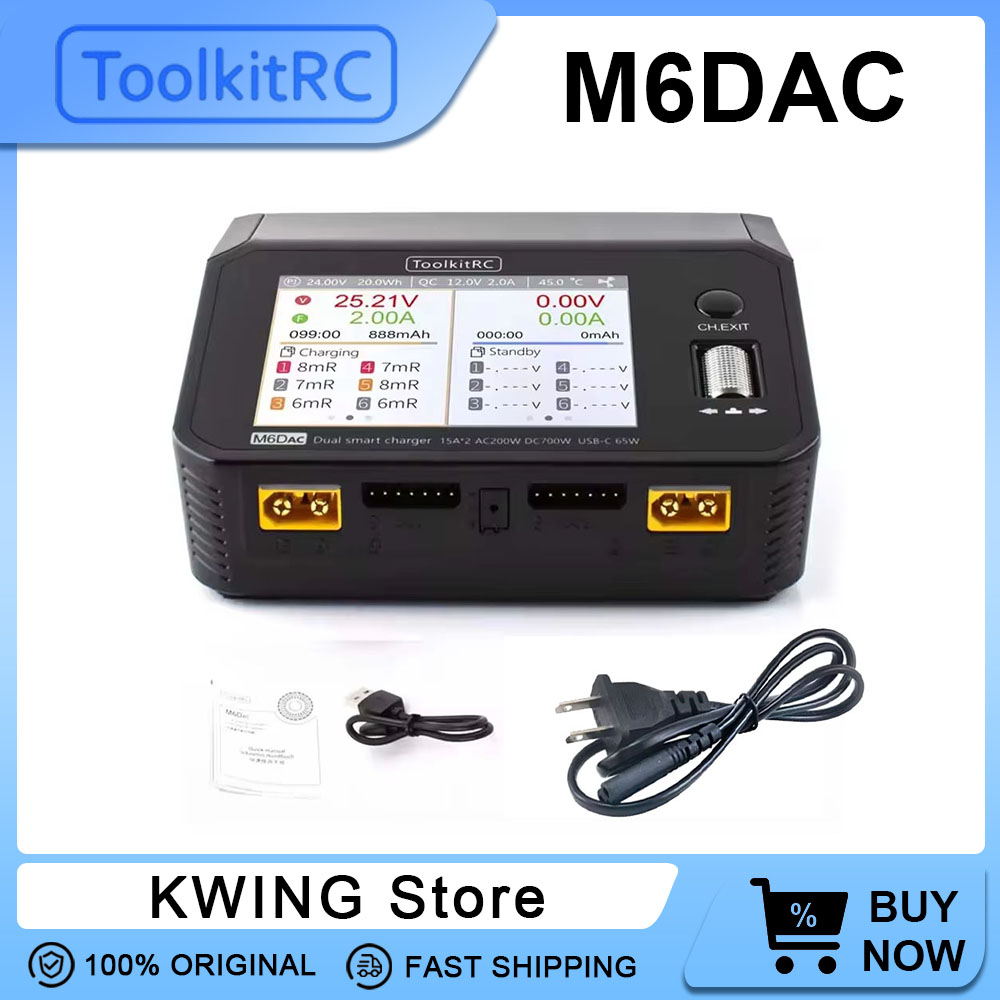 ToolkitRC M6DAC Carregador Int - Toolkitrc M6Dac Smart Charger avaliação e preço