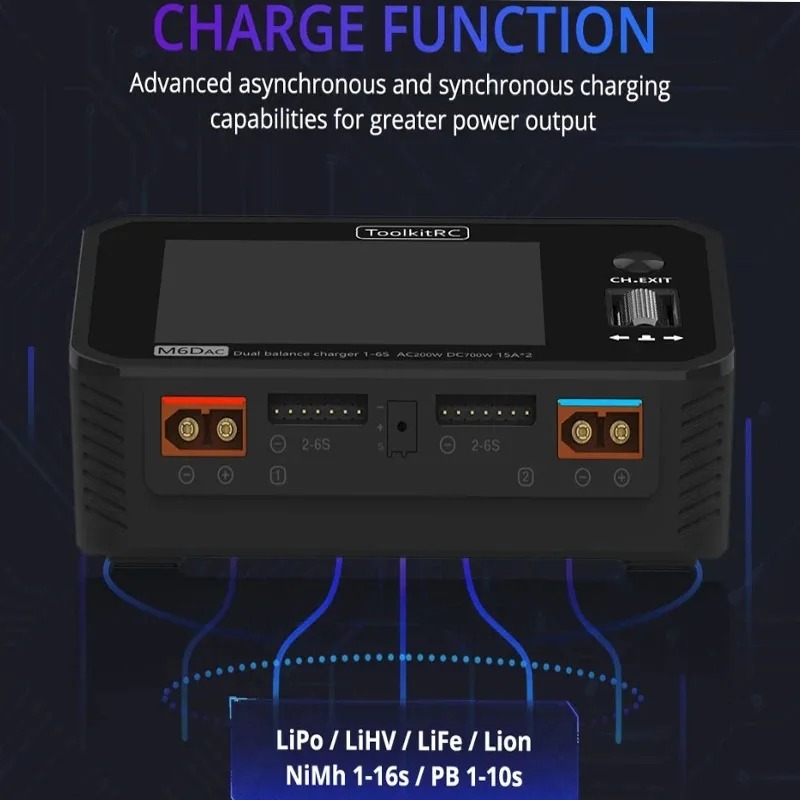 Carregador e Descarregador Int - Toolkitrc M6Dac Smart Charger avaliação e preço