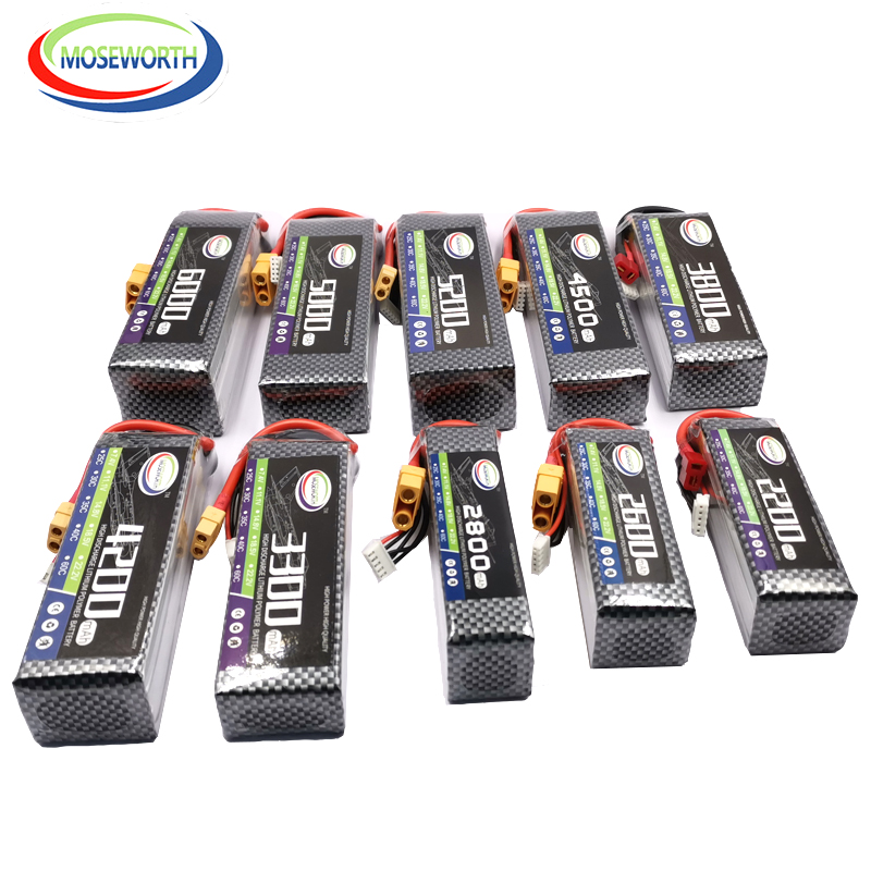 2S 3S 4S 6S RC LiPo Bateria 7. - 4S Lipo Battery 14.8V 6000Mah avaliação e preço