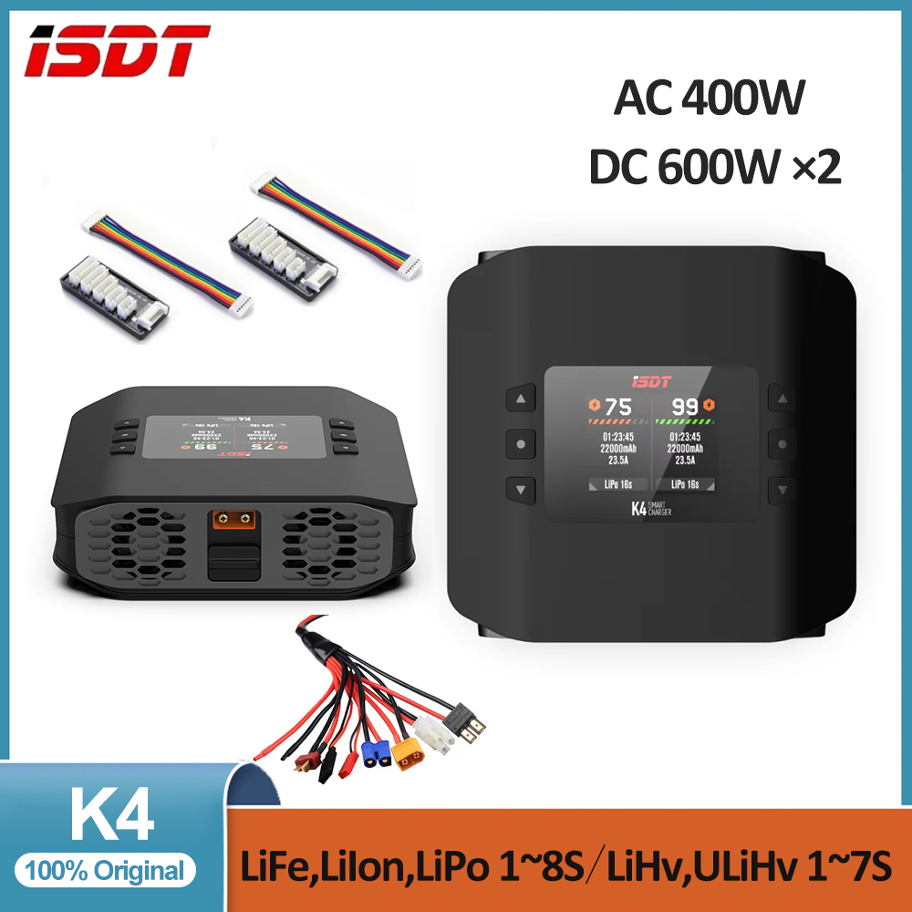 Isdt k4 1 ~ 8s carregador inte - Isdt K4 Dual Lipo Charger avaliação e preço