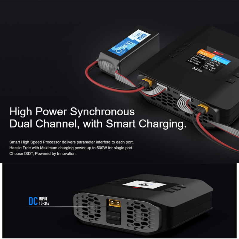 Isdt k4 1 ~ 8s carregador inte - Isdt K4 Dual Lipo Charger avaliação e preço