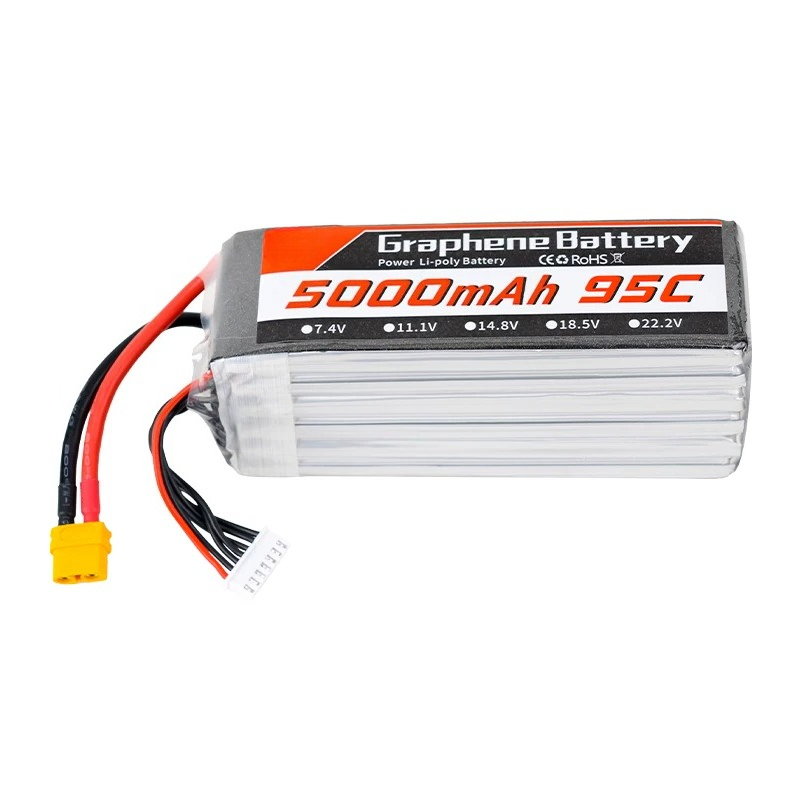 Bateria Lipo de Grafeno 5000mA - 6S Lipo Battery 22.2V 5000Mah avaliação e preço